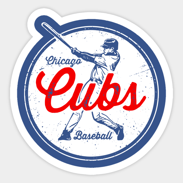 Vintage Cubs Sticker by Throwzack